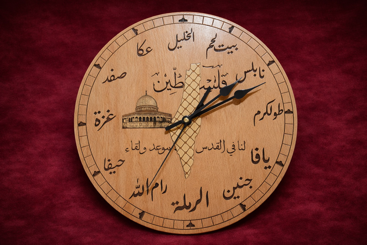 Heritage Palestine Wall Clock – Premium Product Description